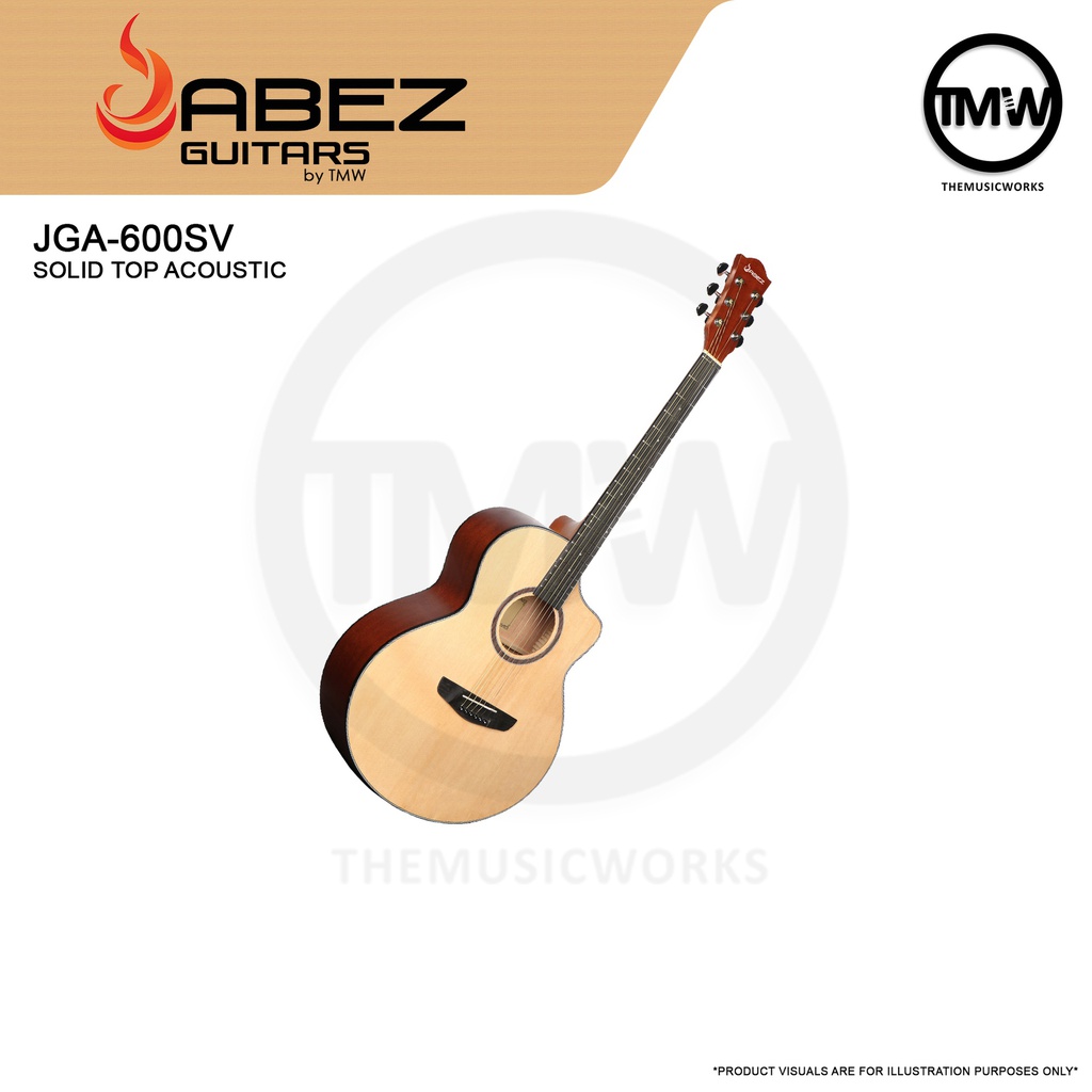 Jabez Acoustic Guitar L-x1-OX bone JGA-600SV